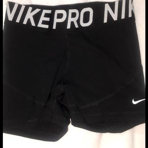Nike pro spandex shorts